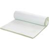 Vitapur Topper Aloe Vera - 70 x 190 cm, 4 cm Memory Foam con struttura piramidale, profumo di aloe vera, lavabile, coprimaterasso, coprimaterasso