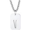 Richsteel Collana con Ciondolo a Forma di Lettera A-Z 26 Personalizzabile con Lettera dell'Alfabeto con Catena di Grano Resziabile Placcato Oro/Nero e Acciaio Inossidabile Gioielli Unisex