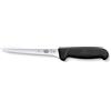 Victorinox Fibrox, Coltello per disossare, Coltello da Cucina stretto per Carne e Pollame, 15 cm, Lama Dritta, Stretta, Flessibile, Affilata, Acciaio Inossidabile, Nero
