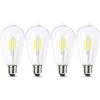 Ankey E27 Edison Vintage Lampadina, ST64 LED Filamento Decorativa Lampadine, 4W Equivalenti a 40W, 420LM, Luce Bianco Freddo 6000K, Non Dimmerabile, 4 Pezzi