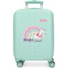Enso Magic Summer Valigia per bambini, realizzata in ABS, ruote doppie a rotazione multidirezionale, molteplici modi per usarlo, turchese, 33 x 50 x 20 cm, Valigia