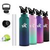 Grsta Borraccia Termica, Borraccia 500 ml, Senza BPA, Borraccia con Cannuccia, Senza Perdite, Borraccia Acciaio Inox, Borraccia Metallo, Doble Aislamiento, Borracce Termiche per Scuole, Campeggio, Viaggio