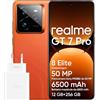 realme GT 7 Pro 5G Smartphone 12+256GB, Processore Snapdragon 8 Elite, Fotocamera AI Ultra-clear Snap, 6,78 120Hz Display RealWorld Eco, Batteria da 6500mAh, IP69,Android 15,Arancione,Con Adattatore