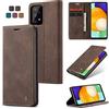 Cracedily Cover per Samsung Galaxy A53 Case, Custodia Cover Pelle Premium Portafoglio con Porta Carte Magnetica Supporto Protezione Flip Case Custodia per Samsung A53 5G,Caffè