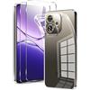 Coiwxmoi Cover per OPPO A5 Pro con 2 Pezzi Pellicola Vetro Temperato, Ultra Sottile Morbido TPU Trasparente Silicone Custodia Antiurto AntiGraffio Bumper Protettiva Case per OPPO A5 Pro 6,67