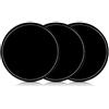 kwmobile 3x gel pad adesivi universali - pads in silicone antiscivolo autoadesivi supporto per smartphone e navigatore auto - Compatibile con Tom-Tom - nero