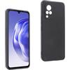 REY Cover in Gel TPU Nera per Vivo V21 5G, Ultra Sottile 0,33 mm, Morbido Flessibile, Custodia Silicone