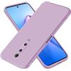 EASSGU Custodia per Xiaomi MI 9T / MI 9T Pro (6.39 Inches), Cover Morbida in Silicone TPU - Erba Viola
