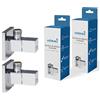 kör4u Set di 2 valvole angolari di design, 1/2 x 3/8, valvola di intercettazione dell'acqua, cromata, chiusura rapida, per bagno e cucina, con rosetta