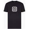 Armani Exchange Spray Paint AX Logo Tee T-Shirt, Navy Scuro, S Uomo