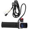 Jemcgrl Impugnatura acceleratore di velocità Scooter per Bici Elettrica da 36 V Display LCD con Interruttore Acceleratore di Girare Manopola Manubrio Acceleratore Ebike