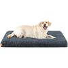 Feandrea Cuccia per Cani, Tappeto Ortopedico, Imbottitura di Gommapiuma Ondulata, Sfoderabile Lavabile, Taglia XXL per Cani di Grande Taglia, 122 x 74 x 10 cm, Grigio Scuro PGW214G02