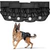 Zepphi 4 Pezzi Pannolini per Cani Femmina Lavabili, Mutandina per Cane Riutilizzabili, Altamente Assorbenti, Mutande Igieniche per Incontinenza Cane da Compagnia e Lunghi Viaggi (Nero) (XXL)