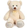 BEJOY orsacchiotto 100cm, peluche gigante, regalo d'amore compleanno, San Valentino, beige