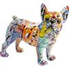 KARE Design figura decorativa Graffiti Dog, multicolore, motivo cane, pop art, decorazione, cameretta, sala, 24 cm, Cane Cucciolo