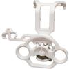 Generico Mini Volante Per GameSir Nova Lite, Stampa 3D Controller Di Gioco Ausiliario Ruota Di Simulazione, Gamepad Da Corsa Cuscinetto Cerchio Simulatore Accessori (Bianco)