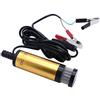 TAKPART Pompa Del Carburante Diesel DC 12 V 38mm Trasferimento Pompa Acqua Olio Fluido Pompa Sommergibile In lega di Alluminio