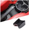 METYOUCAR Scatola di immagazzinaggio del freno a mano del centro del bracciolo di plastica dell'ABS per il vassoio centrale del guanto della console di Fiat 500 2011-2015