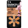 DURACELL EASY TAB13 ARANCIO - BLISTER 6 BATTERIE DA13-MELDU80R1