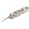 Zenitech Home, Inizio blocco 4X16A tra cavo HO5VVF 3G1 bianco 1.5m - con spina parafoud, B00ZXJ0LA2