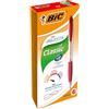 BIC Atlantis, Penne Rosse a Sfera, Punta Media (1 mm), Confezione da 12, Fornitura per Cancelleria Scuola, Ufficio e Business