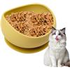 Generic Ciotole per animali domestici per cani, ciotola con ventosa per gatti | Ciotola anti-baffi e affaticamento, cibo asciutto con bordi rialzati per cibo e secco | Forniture per