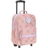 LÄSSIG Valigia per bambini trolley da viaggio con manico telescopico e ruote per il bagaglio a mano dei bambini/Trolley Pattern Party rose