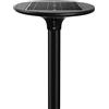 VELAMP SL608 Lampione LED a ricarica solare da 11,5 W - 2300 lm, Pannello Solare Monocristallino, Batteria 6000 mAh, IP65, Automazione Notturna - Ideale per Viali, Giardini, Terreni