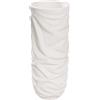 GILDE Portavaso XXL Crush - Magnesia - Rotondo - Crema Opaca Strutturata - Altezza 90 cm x Ø 36 cm -