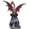 Nemesis Now Destino del mondo 23 cm, resina, rosso, figura di drago, ornamento drago rosso, regalo da collezione, fusa nella migliore resina, sapientemente dipinto a mano, U6696A24