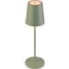 SLV Vinolina Two Lampada da tavolo senza fili LED da esterno, Verde salvia