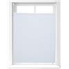 Relaxdays Tenda Plissettata a Rullo, Montaggio con Clip Adesive, per Interni, L x P: 90 x 130 cm, Bianca Traslucida