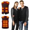 Bseical Gilet Riscaldato Moto USB, Giubbotto Riscaldato Uomo Invernale, Giacca Riscaldata Uomo Donna, Giacca Riscaldato Uomo Lavoro, Gilet Riscaldante Elettrico 3 Temperatura Lavabile Unisex (XL, Nero)
