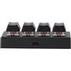 Goshyda Tastiera Programmabile a 4 Tasti NKRO Interruttore Rosso con Ctrl C V Invio, Mini Tastiera Meccanica per Giochi, Ufficio, Contenuti Multimediali (Black)