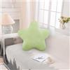 bechoanigel Cuscino Coccolone per Bambini, Cuscino Estetico a Stella 30 x 30 cm, Cuscino Coccolone, Decorativo per Ragazze e Ragazzi, Camera da Letto, Automobili, Divano, Letto, Regalo (Verde Chiaro)