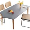 Mateju Tovaglia Rettangolare, Tovaglia con Bordo Elastico Tovaglie Protezione Tavolo, Copri Tavolo per Occasioni Natale da Tavola Giardino Esterno PVC Impermeabile (90x140cm,Grigio)