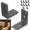 SZYILIDA 10 Pz Staffe Angolari per Legno, Staffe a L, Squadretta di Giunzione Angolare, Angolari Metallo per Legno, Staffa Angolare a 90 Gradi, Connettore Piastra di Fissaggio Multiforo, 67x67mm