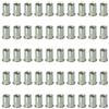 ABCCOMFORT EU 50 pezzi rivetto filettato in acciaio inossidabile (304) M4 M5 M6 M8 M10 rivetto dado Testa piatta con strisce verticali, con scheda tecnica