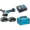 Makita DGA506RTJ Smerigliatrice angolare 125mm 2x18V 5Ah Li-ion con valigetta Makpac