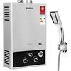 BreeRainz Scaldabagno a Gas 18LPM,36KW Scaldabagno Istantaneo a Propano,Funziona a Bassa Pressione dell'Acqua di Partenza Super Bassa, per Case,Cabine Esterno