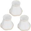 OUKENS Paralumi, 3 pezzi, paralume in tessuto bianco, E14, a clip, lampada da parete, candela, lampadario, paralume, paralume ottagonale, campana reale, decorazione interna per lampada da terra, lampada da