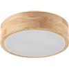 Lindby Plafoniera 'Tanju' dimmerabile (Country) colore Ocra, in Legno ad es. Soggiorno & Sala da pranzo (2 luci, E27) di Lindby | plafoniera in legno, plafoniera, lampada