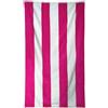F.lli Zambetti Srl Telo Mare Rigato a striscie spugna cotone jaquard egiziano asciugamano 90x165cm (Fucsia)