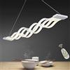 TANE Lampadario LED Tavolo da Pranzo Camera da Letto Lampadari, Lampada a Sospensione Dimmerabile con Telecomando Altezza Regolabile, Chic Design Plafoniera per Cucina Soggiorno Ristorante, Lungo 100cm
