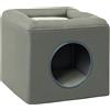 PawHut Casetta per Gatti a 2 Livelli con Cuscino in Peluche, in Legno, Poliestere e Plastica, 36.5x36.5x33 cm, Verde | Aosom Italy