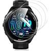Vauki 4 Pezzi Pellicola Protettiva Compatibile con Garmin Forerunner 965, Morbido Trasparente HD TPU Proteggi Schermo Ultra Sottile Senza Bolle, Anti-Scratch, Touch Sensibile