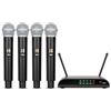 Microfono Wireless UHF A 4 Canali – Con Bluetooth, Riverbero, Per Karaoke E Eventi - Foto 2