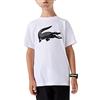 Lacoste Sport TJ2910 T-Shirt Bambini e ragazzi, Bianco (White/Black), 6 Anni