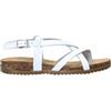 BioNatura Sandalo Infradito by Cast in Pelle Bianco MOD. 34A2005B Bianco 40