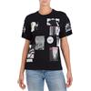 Emporio Armani T-shirt da donna a manica corta in cotone con stampa vintage 8N2T9G. T-shirt da donna, Abbigliamento da donna, T-shirt da donna a manica corta